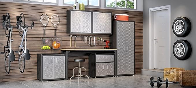 Manhattan Comfort Fortress Collection Modern Designed Mobile Storage Garage - Image 7