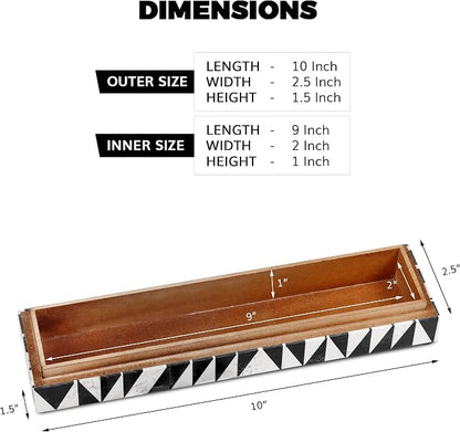 Handicrafts Home Decorative Remote Holder Box 10x2.5 – Slim Organizer Box - Image 2