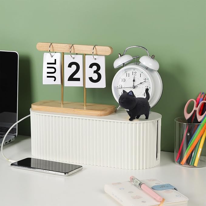 Large Cable Organizer Box for Power Strips, Surge Protectors, TV Computer Wires - Image 5