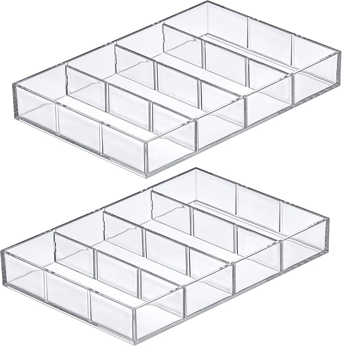 Amazing Abby - Soleil - 2-Pack Acrylic 4-Compartment Sunglass Organizer - Image 6