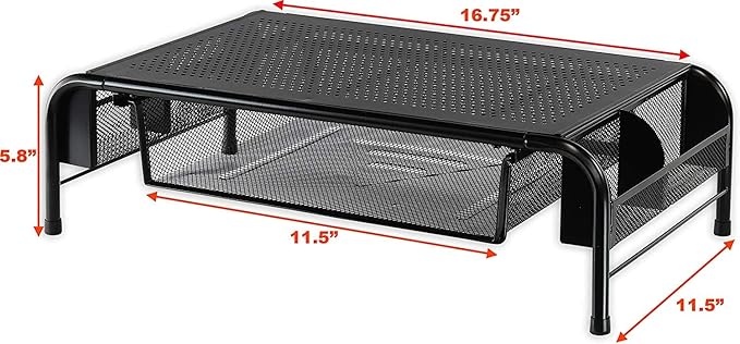Simple Houseware Metal Desk Monitor Stand Riser - Image 2