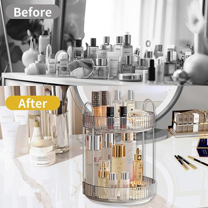 360 Rotating Makeup Organizer for Vanity, Bathroom Countertop Organizer - Image 5