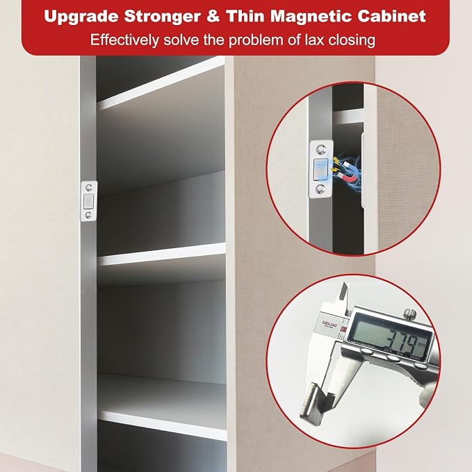 Cabinet Magnetic Catch 6 Pack Ultra Thin Cabinet Door Magnetic Catch - Image 5