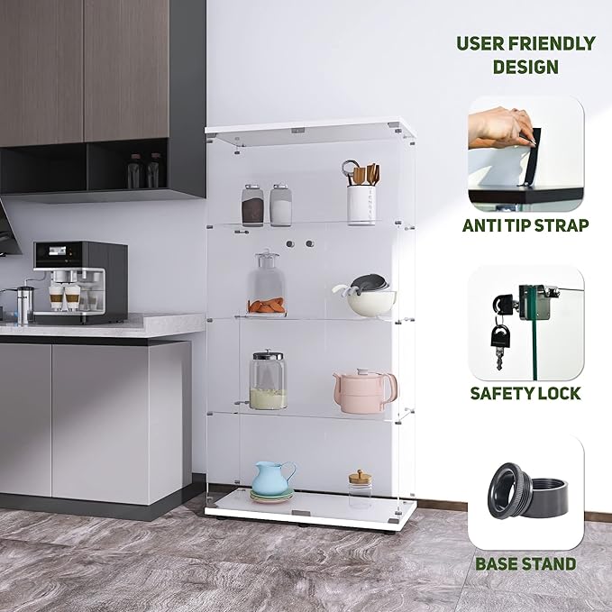 Beauty4U Glass Display Cabinet - Image 5