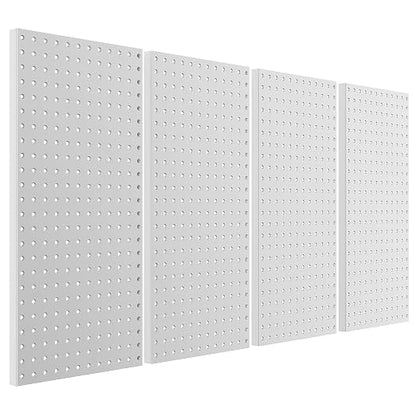 Pegboard Smith Metal Pegboard Panels 12" x 24", 4 Pack Grey Wall Mounted Tool by Pegboard+Smith