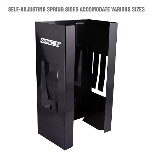 OEMTOOLS 23125 Black Magnetic Glove Dispenser, Disposable Gloves Box Holder - Image 2