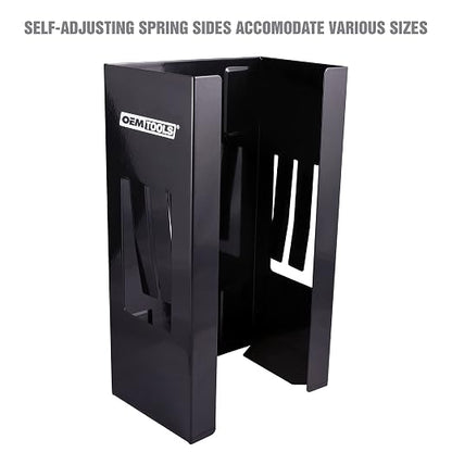 OEMTOOLS 23125 Black Magnetic Glove Dispenser, Disposable Gloves Box Holder - Image 2