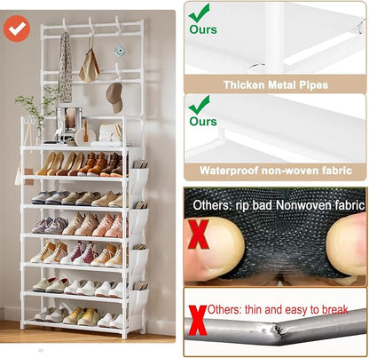 OYREL Shoe Rack 7 Tier Shoe Organizer Storage 21-28 Pairs | Closet Shoes Rack - Image 5