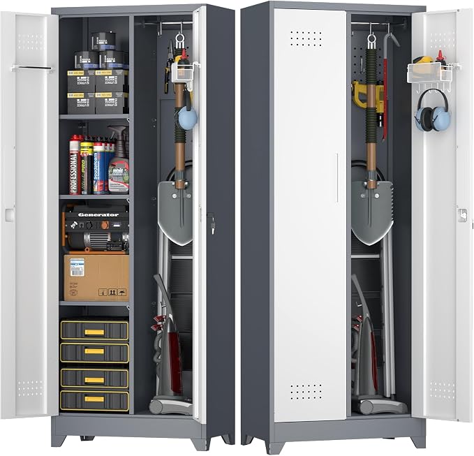 Broom Closet, Metal Storage Cabinet by STEELIST