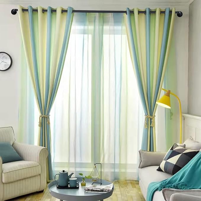 Black Extra Long Industrial Curtain Rod 240 Inches - Image 3