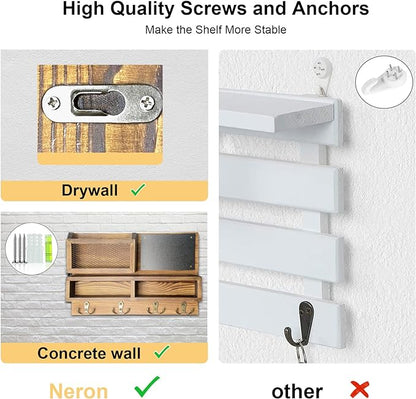Key Holder for Wall, Mail Organizer Wall Mount - Image 4