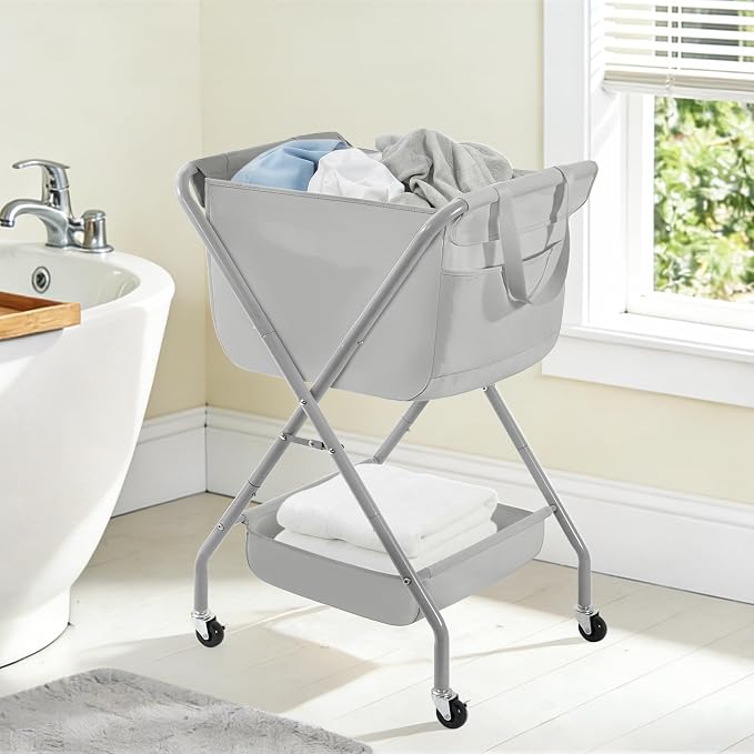 STORAGE MANIAC Collapsible Laundry Cart - Image 8