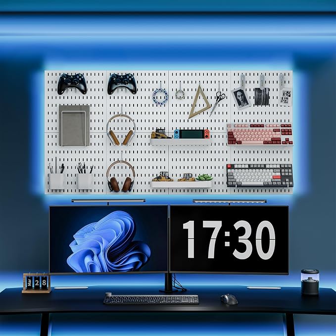 Pegboard Combination Kit, 25.2" x 25.2" Wall Mounted Storage Set - Image 2