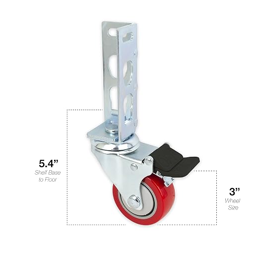 4pc - Storage Rack Caster Wheels) - Image 3