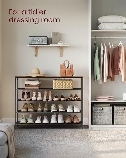 VASAGLE Shoe Rack, 5-Tier Shoe Storage Organizer - Image 4