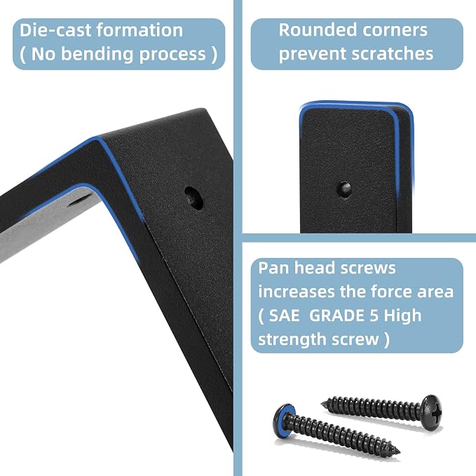6"x 4"Shelf Brackets, L Shelf Brackets, die-cast Formation, Vertical Angle - Image 3