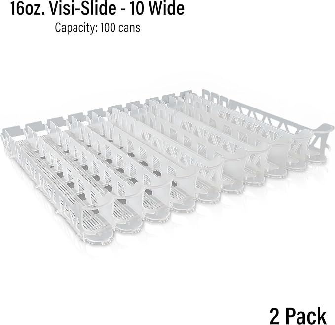 Display Technologies Visi-Slide Fridge Drink Organizer, Soda Can Organizer - Image 7
