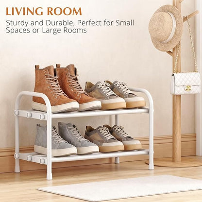 INSMART 2-Tier Expandable Shoe Rack:Stackable and Adjustable Shoes Organizer - Image 5