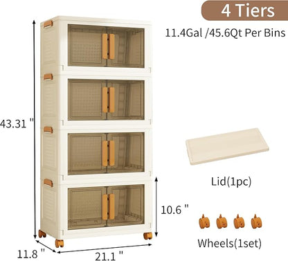 Plastic Stackable Storage Bins - Image 2