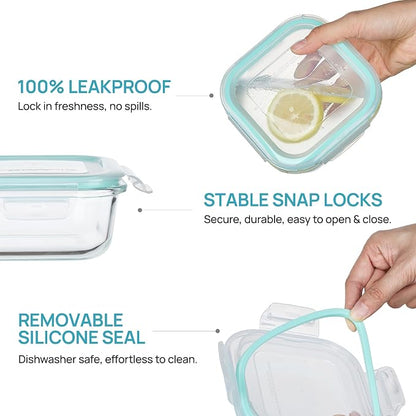 Vtopmart 5Pack 17.5oz Glass Storage Containers - Image 6