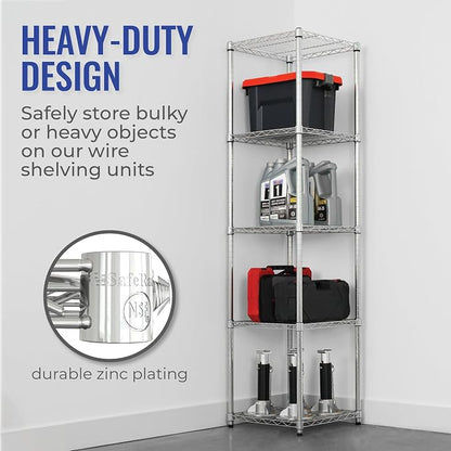 SafeRacks - NSF Certified Storage Shelves, Heavy Duty Steel Wire Unit - Image 6