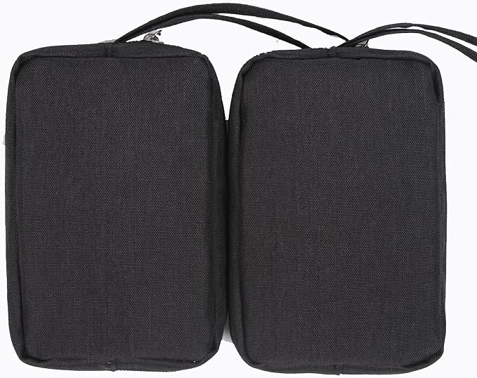 2 Pieces Small Zippered Pouch, Portable Electronics Soft Organizer, Little - Image 4