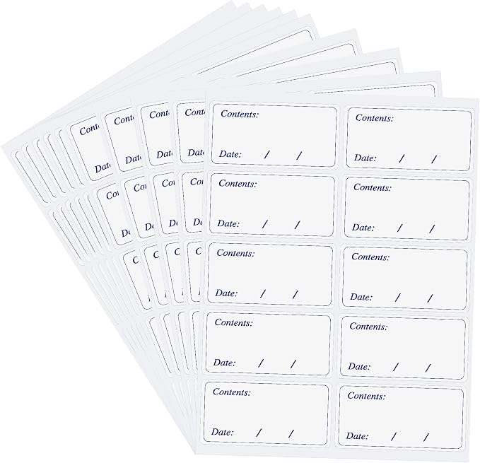 Hybsk Removable Freezer Labels Easy Peel Off by HYBSK