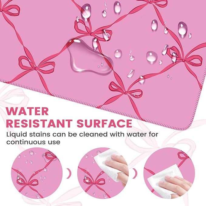 iCasso Desk Mat for Keyboard and Mouse, Large Mouse Pad for Desk, Desk Matt for - Image 5