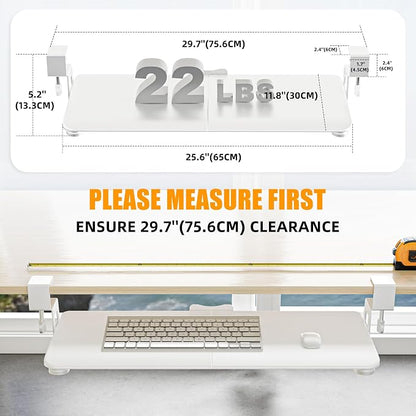 Keyboard Tray Under Desk, Pull Out Keyboard Tray - Image 3