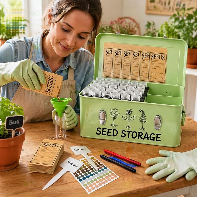 Metal Seed Storage Box Organizer - Image 9