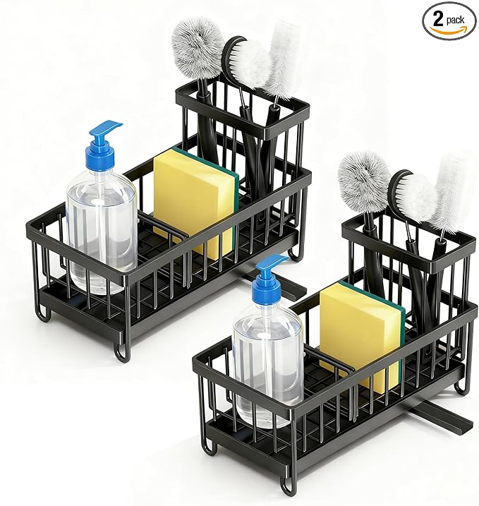 2 Pack Sponge Holder for Kitchen Sink, Sink Caddy Organizer by Unknown