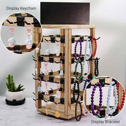 Wooden rotating Jewelry Display Stand - Image 6