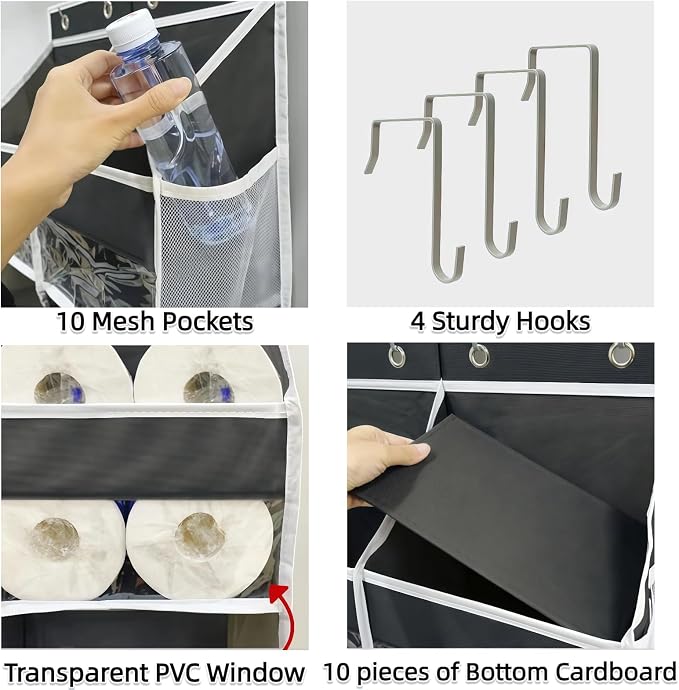 5-Tier Heavy Duty Over the Door Organizer - Image 4
