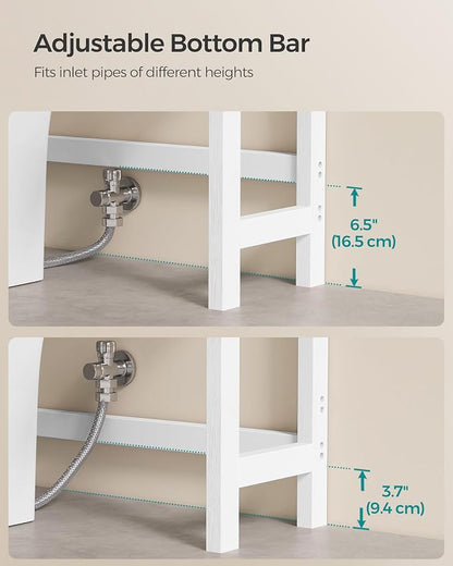 SONGMICS Over The Toilet Storage, 3-Tier Over Toilet Bathroom Organizer - Image 5