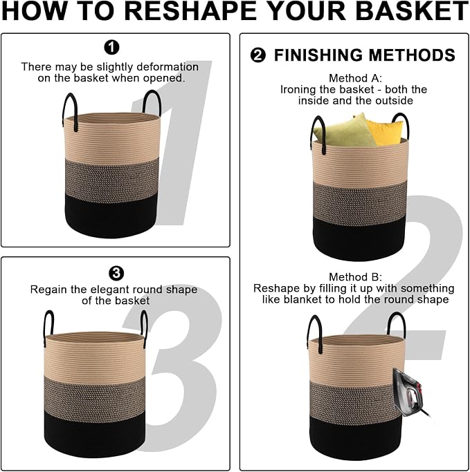 OIAHOMY 100L Laundry Hamper, Dirty Clothes Hamper - Image 7