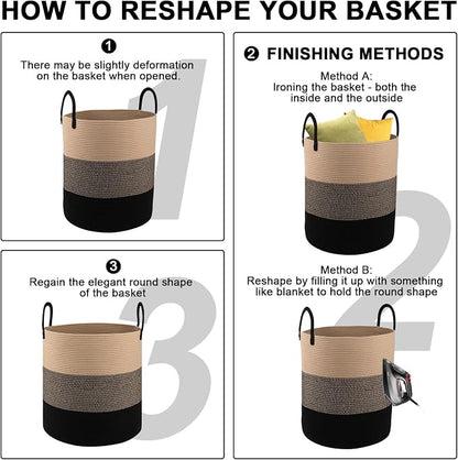 OIAHOMY 100L Laundry Hamper, Dirty Clothes Hamper - Image 7