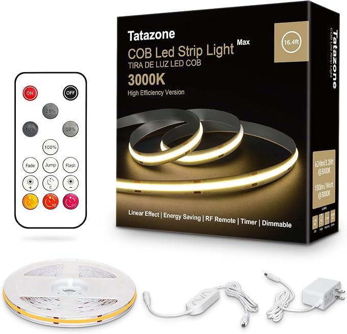 White COB Led Strip Lights Max by Tatazone