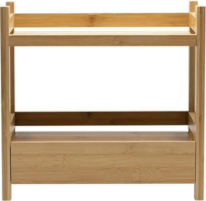 Sorbus Bamboo Bathroom Counter Organizer – 2-Tier Shelf - Image 7
