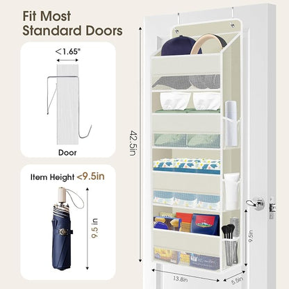2 Pack Over The Door Organizer, Hanging Storage Organizer - Image 2