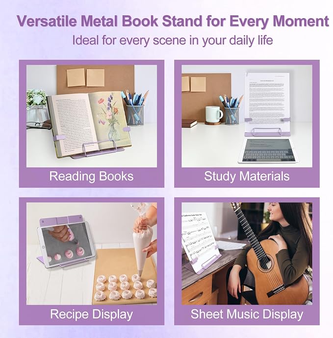 Metal Desk Book Stand for Reading - Image 8