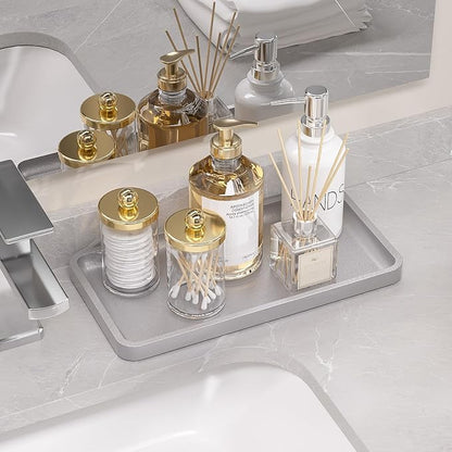Weenson Bathroom Vanity Tray for Perfume Makeup Jewelry Decor Candle, Bamboo - Image 4