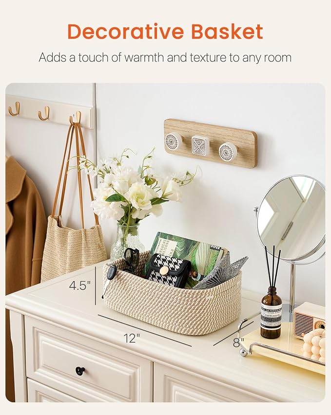 Small Woven Basket, Storage Basket - Image 2