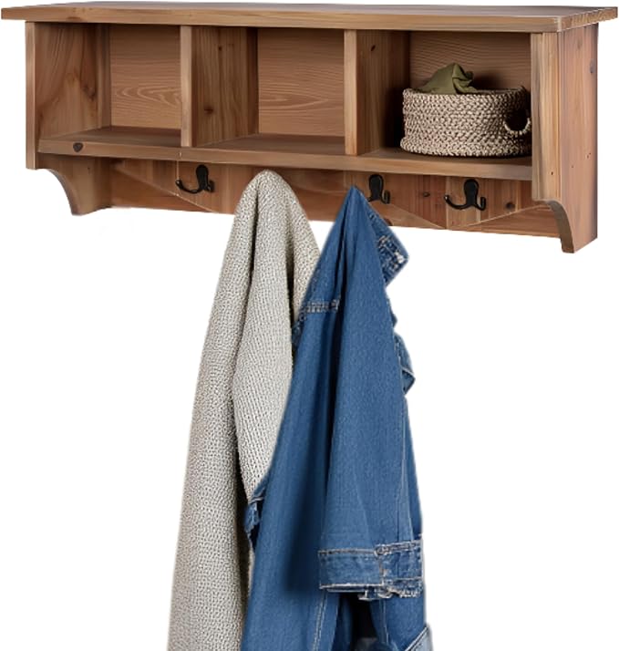 Revive Solid Wood Wall Mounted Coat Rack - Image 3