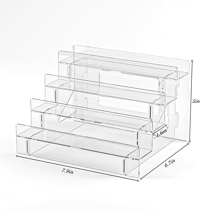 Acrylic Clear Nail Polish Organizer Holder, Gel Nail Polish Table Display - Image 5