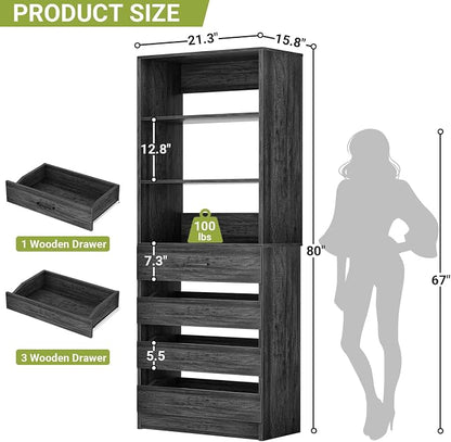 Aheaplus 21.3" Closet System - Image 2