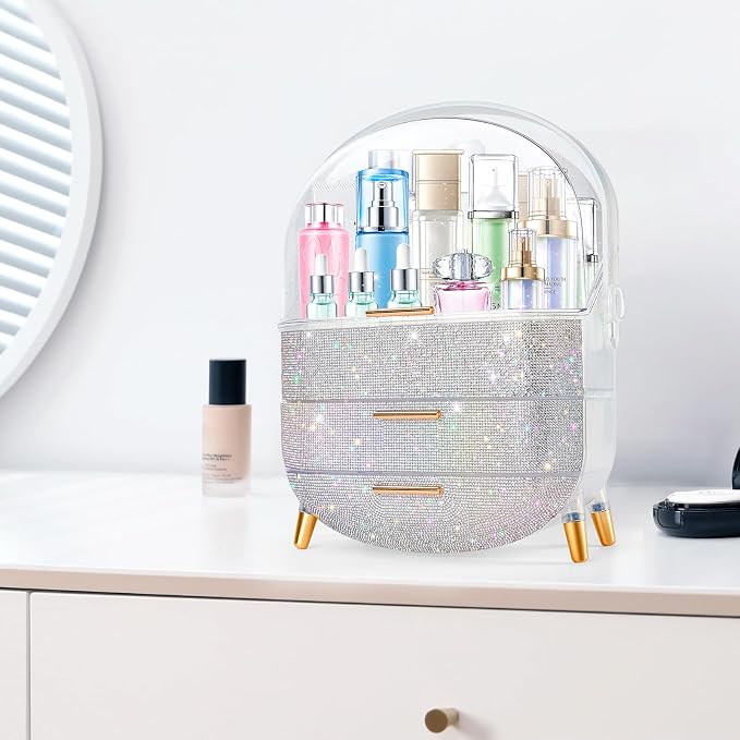 Teen Girls Gift Makeup Organizer, Skincare & Jewelry Storage, Cosmetics Display - Image 8