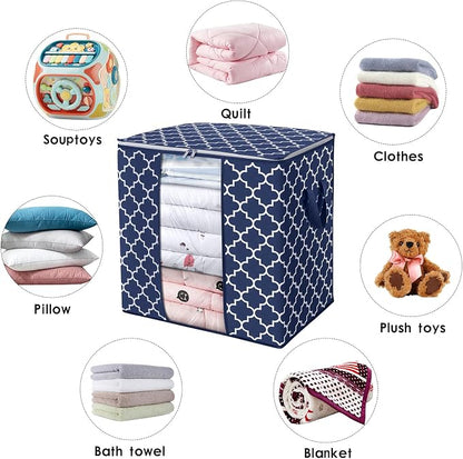 WISELIFE Storage Bags 2 Pack/100L Large Blanket Clothes Organization and - Image 5