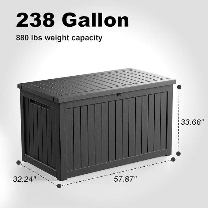 ROJIK Outdoor Storage Housing Deck Box - Image 2