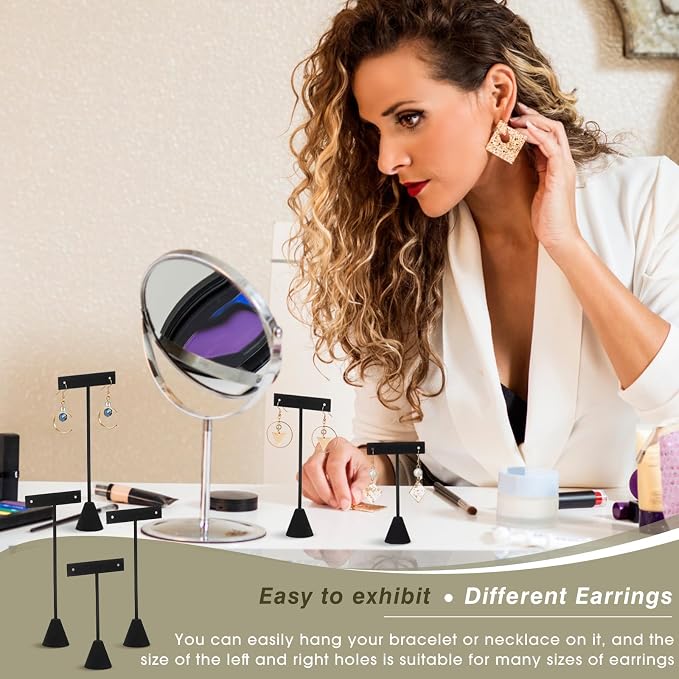 Marsui 12 Pcs Earring Display Set Earring T Bar Display Earring Holders - Image 4