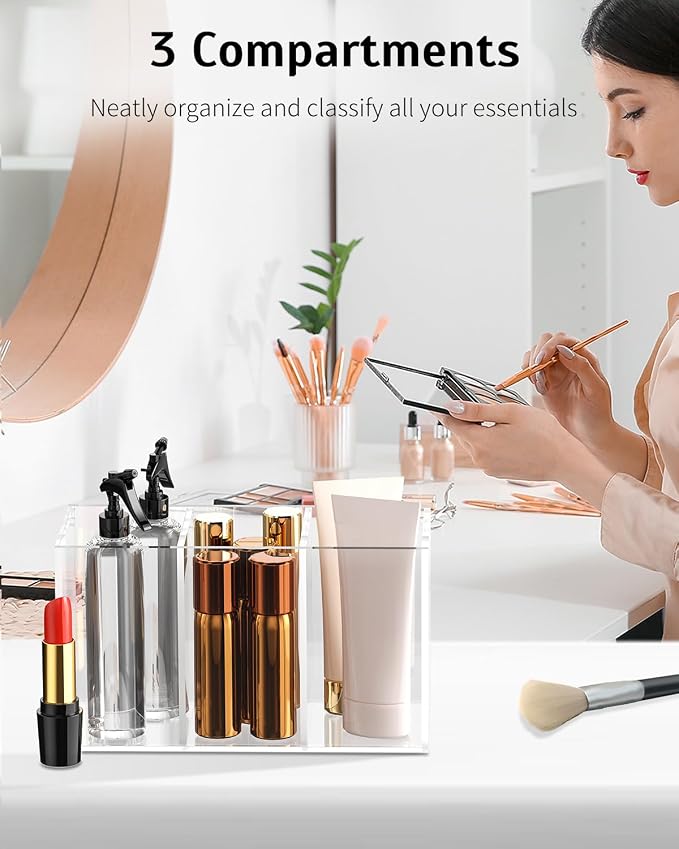 Uniclife Clear Acrylic Pen Holder - Image 3